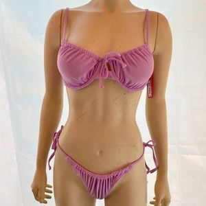 NWT Xhilaration 2 Piece Bikini Lavender size: L